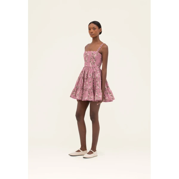 Agua by Agua Bendita Lima Wisteria Mini Dress - Agua By Agua Bendita Dresses - Artisanal Colombian Resort Wear at Luxury Shoes 