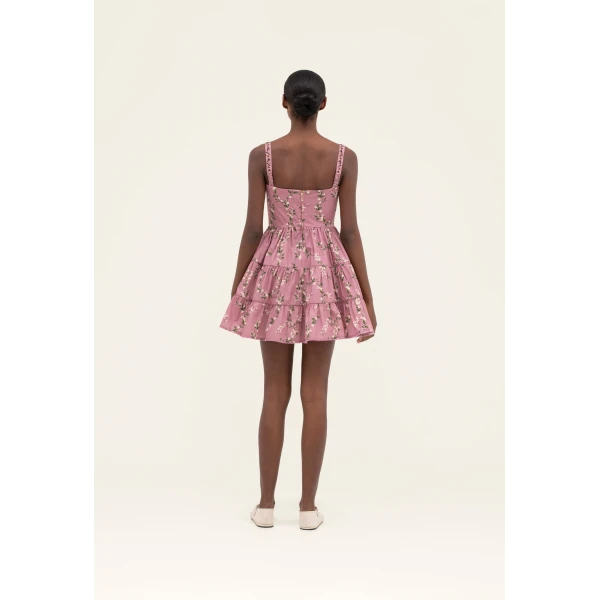 Agua by Agua Bendita Lima Wisteria Mini Dress - Agua By Agua Bendita Dresses - Artisanal Colombian Resort Wear at Luxury Shoes 
