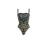 Agua by Agua Bendita Limon Mosquetero One Piece - Agua By Agua Bendita Beachwear - Artisanal Colombian Resort Wear at Luxury Shoes 