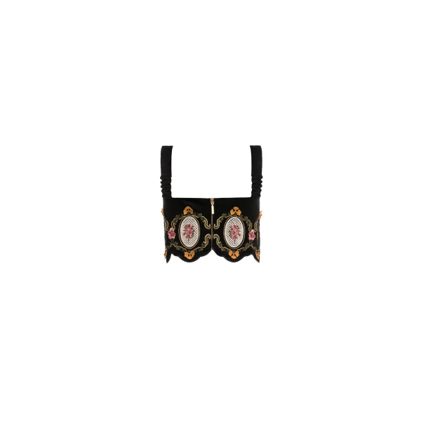 Agua by Agua Bendita Luciana Cordillera Cropped Top - Agua By Agua Bendita Tops - Artisanal Colombian Resort Wear at Luxury Shoes 