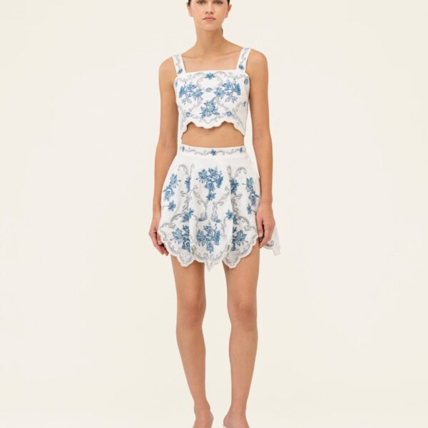 Agua By Agua Bendita Luciana Gloriosa Cropped Top, view 2
