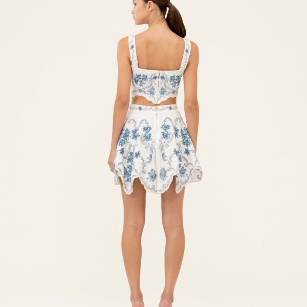 Agua By Agua Bendita Luciana Gloriosa Cropped Top, view 4