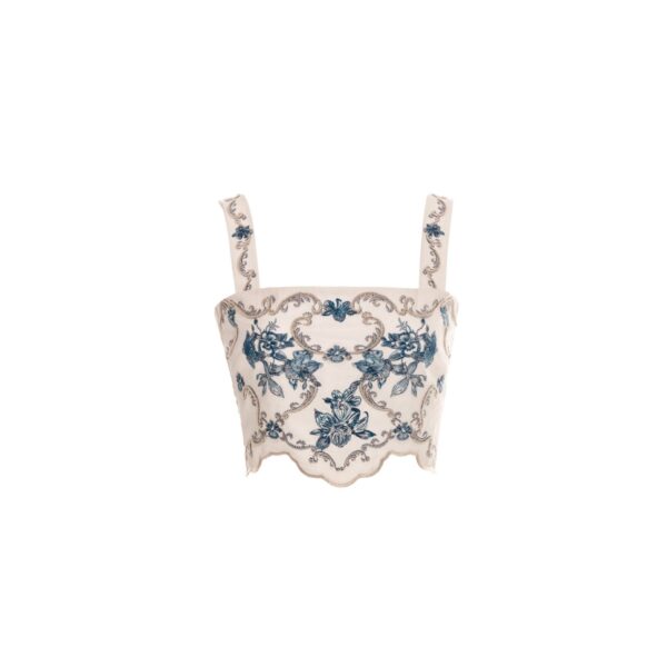 Agua By Agua Bendita Luciana Gloriosa Cropped Top, view 6