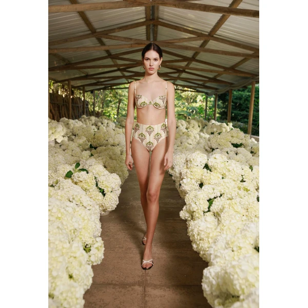 Agua by Agua Bendita Magdalena Moriche Bikini Top - Agua By Agua Bendita Beachwear - Artisanal Colombian Resort Wear at Luxury Shoes 