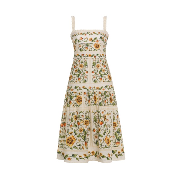 Agua by Agua Bendita Níspero Uchuva Midi Dress - Agua By Agua Bendita Dresses - Artisanal Colombian Resort Wear at Luxury Shoes 