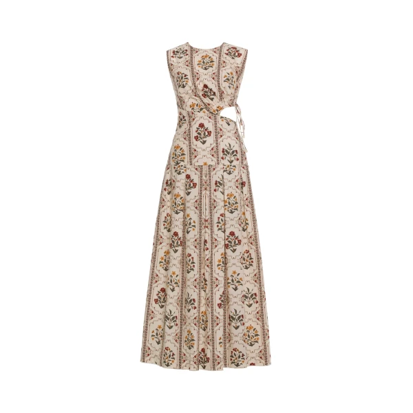 Agua by Agua Bendita Otoño Andes Midi Dress - Agua By Agua Bendita Dresses - Artisanal Colombian Resort Wear at Luxury Shoes 