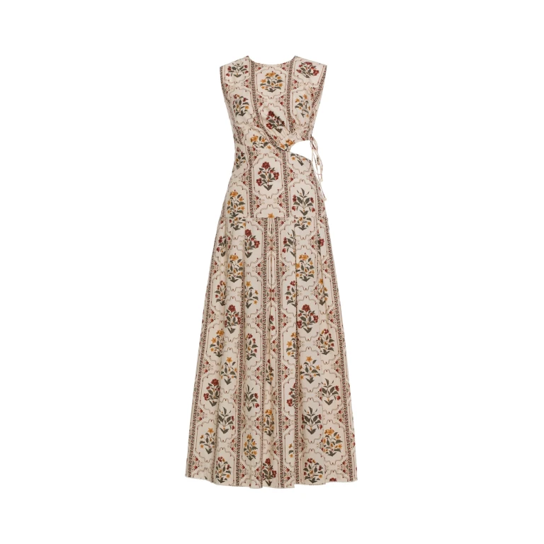 Agua by Agua Bendita Otoño Andes Midi Dress - Agua By Agua Bendita Dresses - Artisanal Colombian Resort Wear at Luxury Shoes 