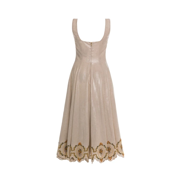 Agua by Agua Bendita Pistilo Cordillera Midi Dress - Agua By Agua Bendita Dresses - Artisanal Colombian Resort Wear at Luxury Shoes 