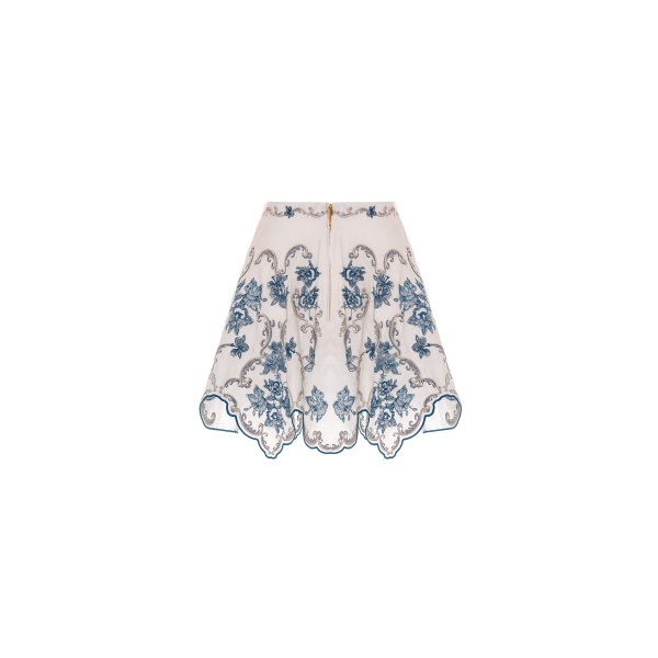 Agua by Agua Bendita Retrato Gloriosa Mini Skirt - Agua By Agua Bendita Skirts - Artisanal Colombian Resort Wear at Luxury Shoes 