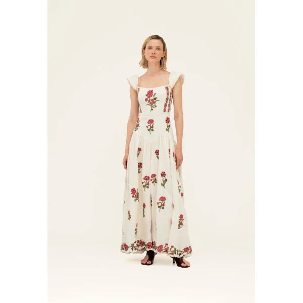 Agua by Agua Bendita Siembra Quebrada Maxi Dress - Agua By Agua Bendita Dresses - Artisanal Colombian Resort Wear at Luxury Shoes 