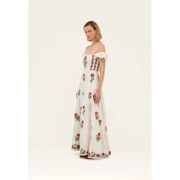 Agua by Agua Bendita Siembra Quebrada Maxi Dress - Agua By Agua Bendita Dresses - Artisanal Colombian Resort Wear at Luxury Shoes 