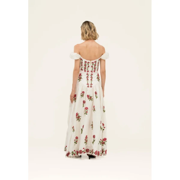 Agua by Agua Bendita Siembra Quebrada Maxi Dress - Agua By Agua Bendita Dresses - Artisanal Colombian Resort Wear at Luxury Shoes 
