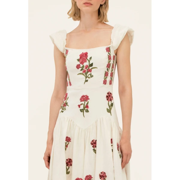 Agua by Agua Bendita Siembra Quebrada Maxi Dress - Agua By Agua Bendita Dresses - Artisanal Colombian Resort Wear at Luxury Shoes 