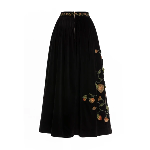 Agua by Agua Bendita Tangelo Uchuva Maxi Skirt - Agua By Agua Bendita Skirts - Artisanal Colombian Resort Wear at Luxury Shoes 