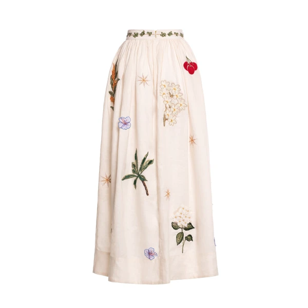 Agua by Agua Bendita Tangelo Wild Maxi Skirt - Agua By Agua Bendita Skirts - Artisanal Colombian Resort Wear at Luxury Shoes 
