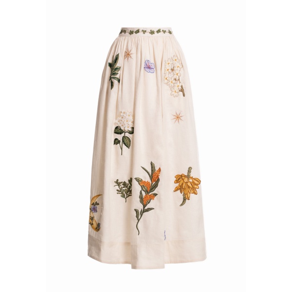 Agua by Agua Bendita Tangelo Wild Maxi Skirt - Agua By Agua Bendita Skirts - Artisanal Colombian Resort Wear at Luxury Shoes 