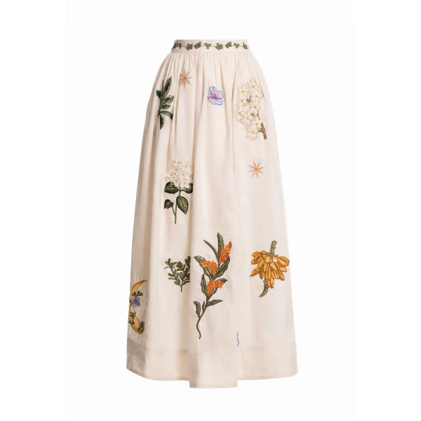 Agua by Agua Bendita Tangelo Wild Maxi Skirt - Agua By Agua Bendita Skirts - Artisanal Colombian Resort Wear at Luxury Shoes 