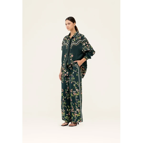 Agua by Agua Bendita Tota Mosquetero Trousers - Agua By Agua Bendita Pants - Artisanal Colombian Resort Wear at Luxury Shoes 