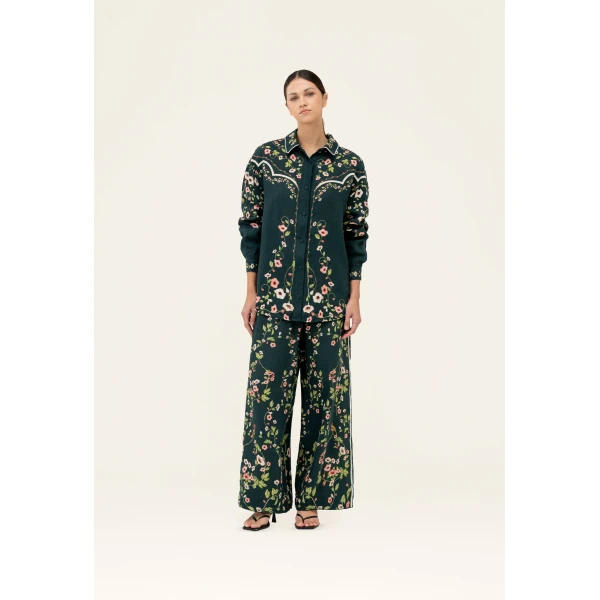 Agua by Agua Bendita Tota Mosquetero Trousers - Agua By Agua Bendita Pants - Artisanal Colombian Resort Wear at Luxury Shoes 