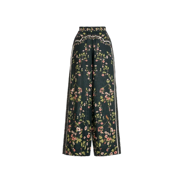Agua by Agua Bendita Tota Mosquetero Trousers - Agua By Agua Bendita Pants - Artisanal Colombian Resort Wear at Luxury Shoes 