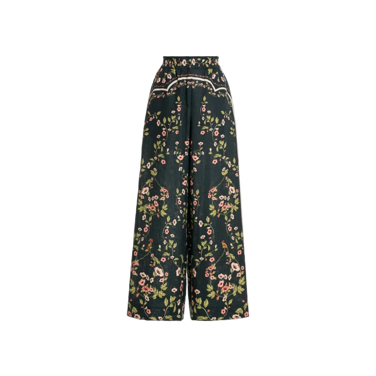Agua by Agua Bendita Tota Mosquetero Trousers - Agua By Agua Bendita Pants - Artisanal Colombian Resort Wear at Luxury Shoes 