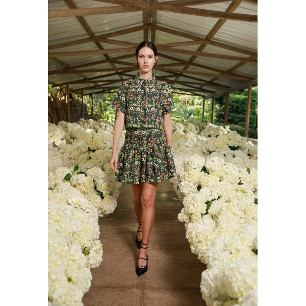 Agua by Agua Bendita Virtuosa Mosquetero Cropped Shirt - Agua By Agua Bendita Tops - Artisanal Colombian Resort Wear at Luxury Shoes 