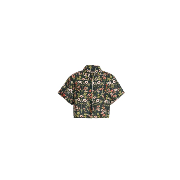 Agua by Agua Bendita Virtuosa Mosquetero Cropped Shirt - Agua By Agua Bendita Tops - Artisanal Colombian Resort Wear at Luxury Shoes 