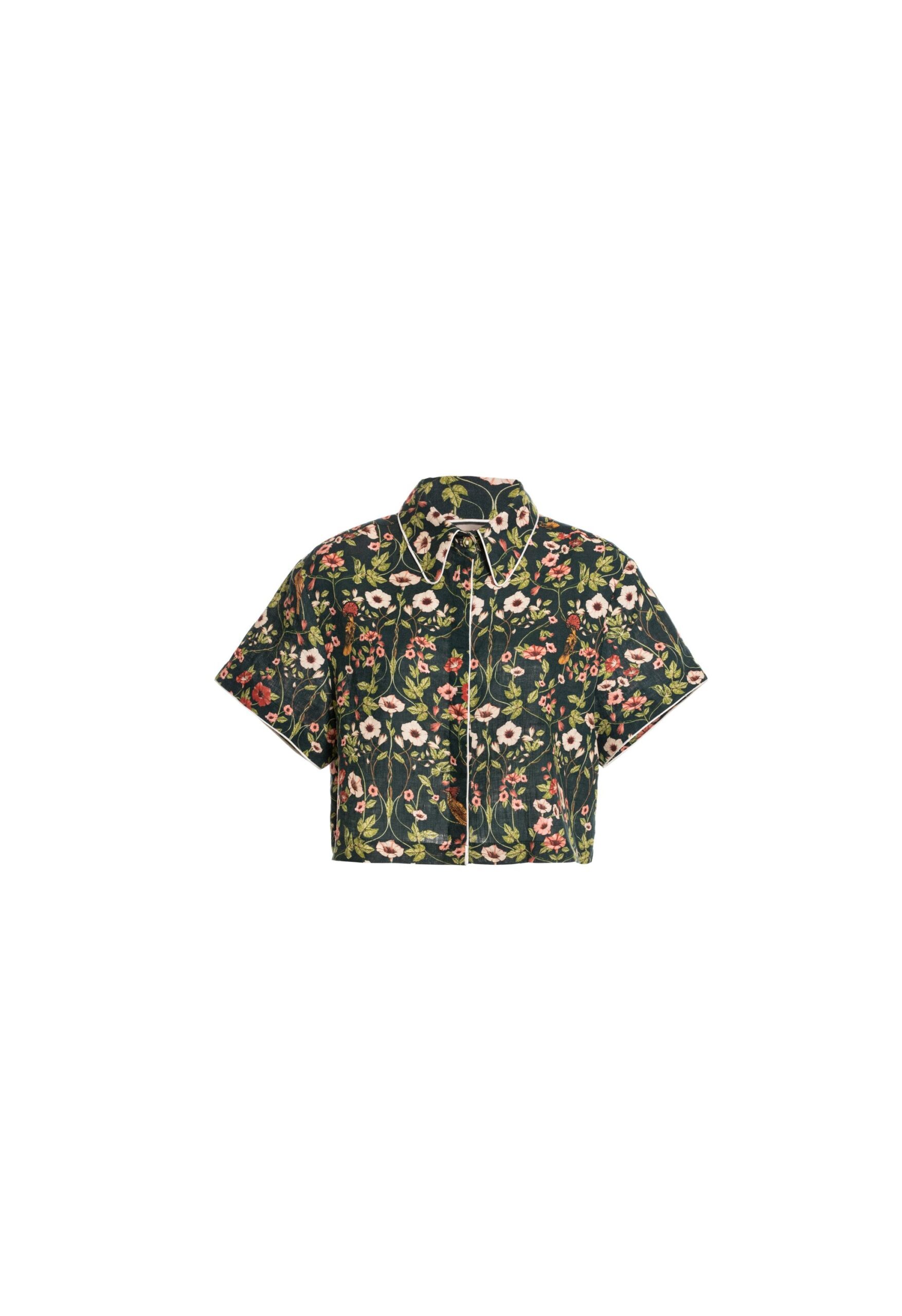 - Agua By Agua Bendita Tops - Artisanal Colombian Resort Wear at Luxury Shoes Agua by Agua Bendita Virtuosa Mosquetero Cropped Shirt - Agua By Agua Bendita Tops - Artisanal Colombian Resort Wear at Luxury Shoes