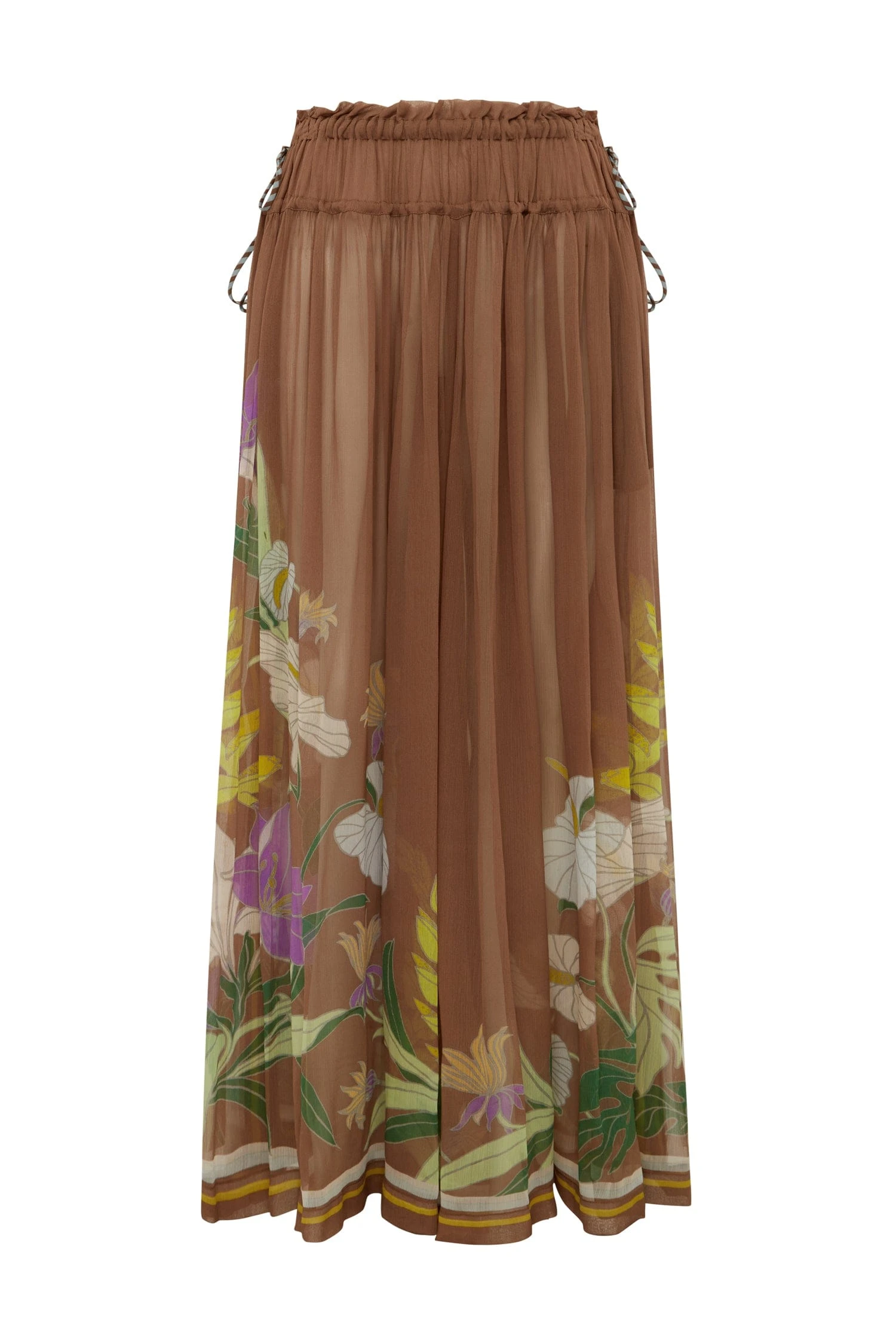 Alfie Ruched Pant by Alemais - Pants Alemais Alfie Ruched Pant Sustainable Pants with Alemais print - Luxury Handbags Australian Designer