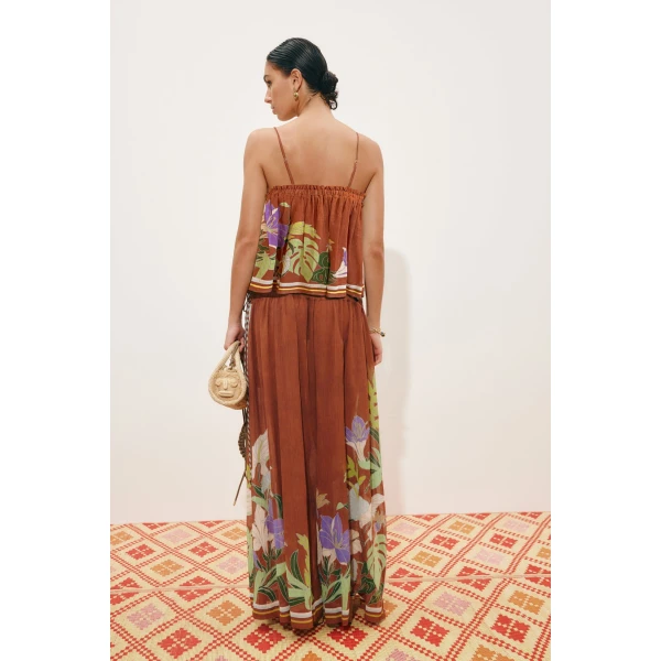 Alemais Alfie Ruched Top  Sustainable Tops with Alemais print -  Luxury Handbags Australian Designer
