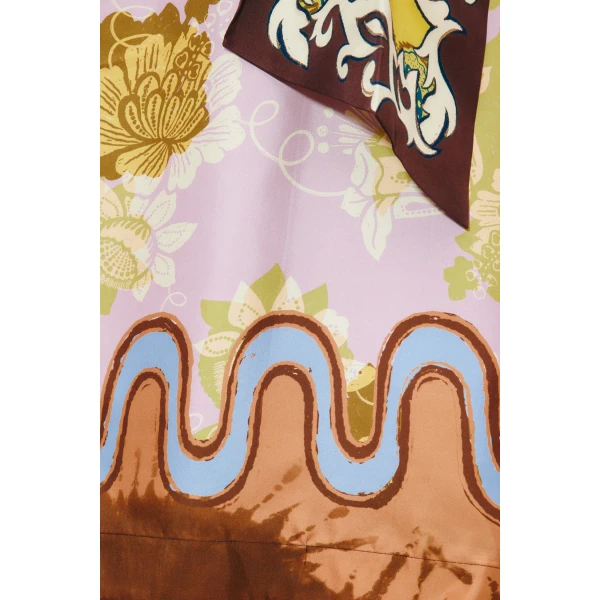 Alemais Arnie Silk Midi Dress  Sustainable Dresses with Alemais print -  Luxury Handbags Australian Designer