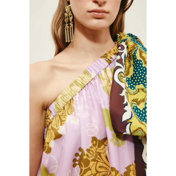 Alemais Arnie Silk Midi Dress  Sustainable Dresses with Alemais print -  Luxury Handbags Australian Designer