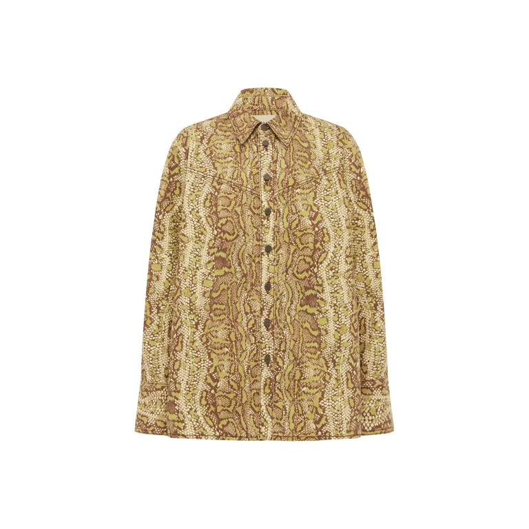 Alemais Boa Denim Jacket  Sustainable Jackets with Alemais print -  Luxury Handbags Australian Designer