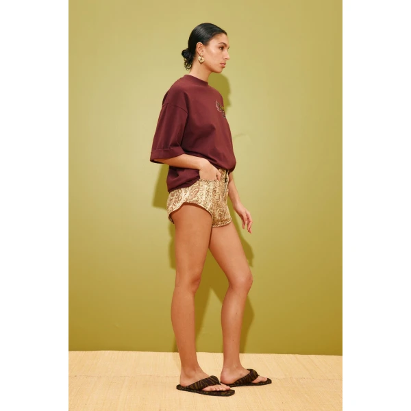 Alemais Camelia Embroidered Tee  Sustainable Tops with Alemais print -  Luxury Handbags Australian Designer