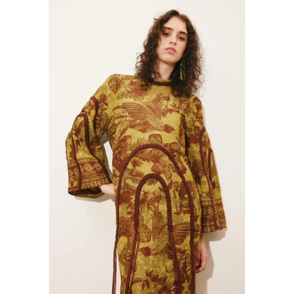 Alemais Charley Gown  Sustainable Dresses with Alemais print -  Luxury Handbags Australian Designer