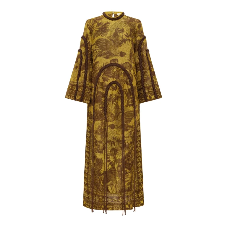Alemais Charley Gown  Sustainable Dresses with Alemais print -  Luxury Handbags Australian Designer
