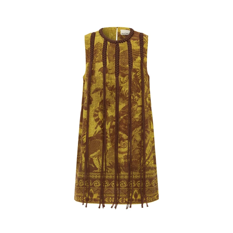 Alemais Charley Mini Dress  Sustainable Dresses with Alemais print -  Luxury Handbags Australian Designer
