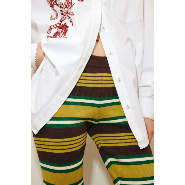 Alemais Clover Knit Pant  Sustainable Pants with Alemais print -  Luxury Handbags Australian Designer