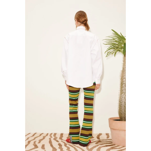 Alemais Clover Knit Pant  Sustainable Pants with Alemais print -  Luxury Handbags Australian Designer