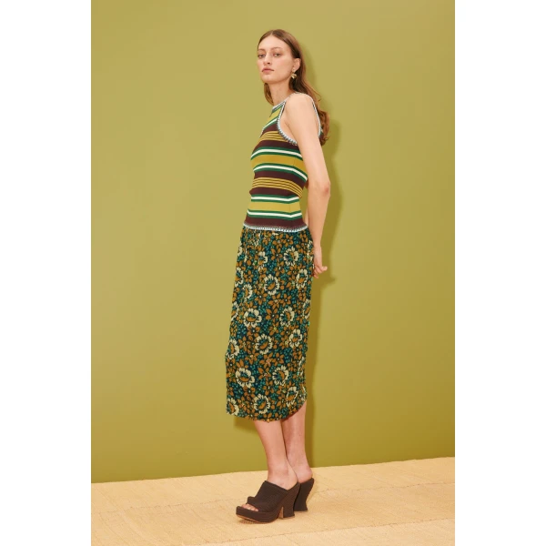 Alemais Clover Knit Top  Sustainable Tops with Alemais print -  Luxury Handbags Australian Designer