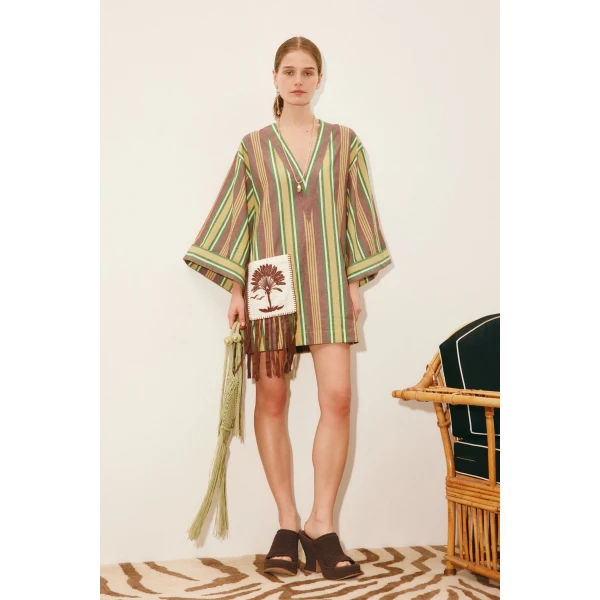 Alemais Clover Mini Dress  Sustainable Dresses with Alemais print -  Luxury Handbags Australian Designer