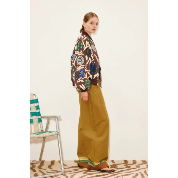 Alemais Jasper Bomber Jacket  Sustainable Jackets with Alemais print -  Luxury Handbags Australian Designer