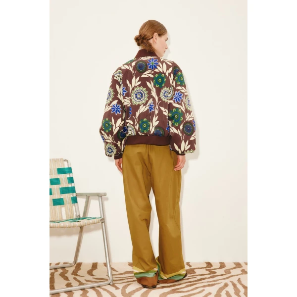 Alemais Jasper Bomber Jacket  Sustainable Jackets with Alemais print -  Luxury Handbags Australian Designer