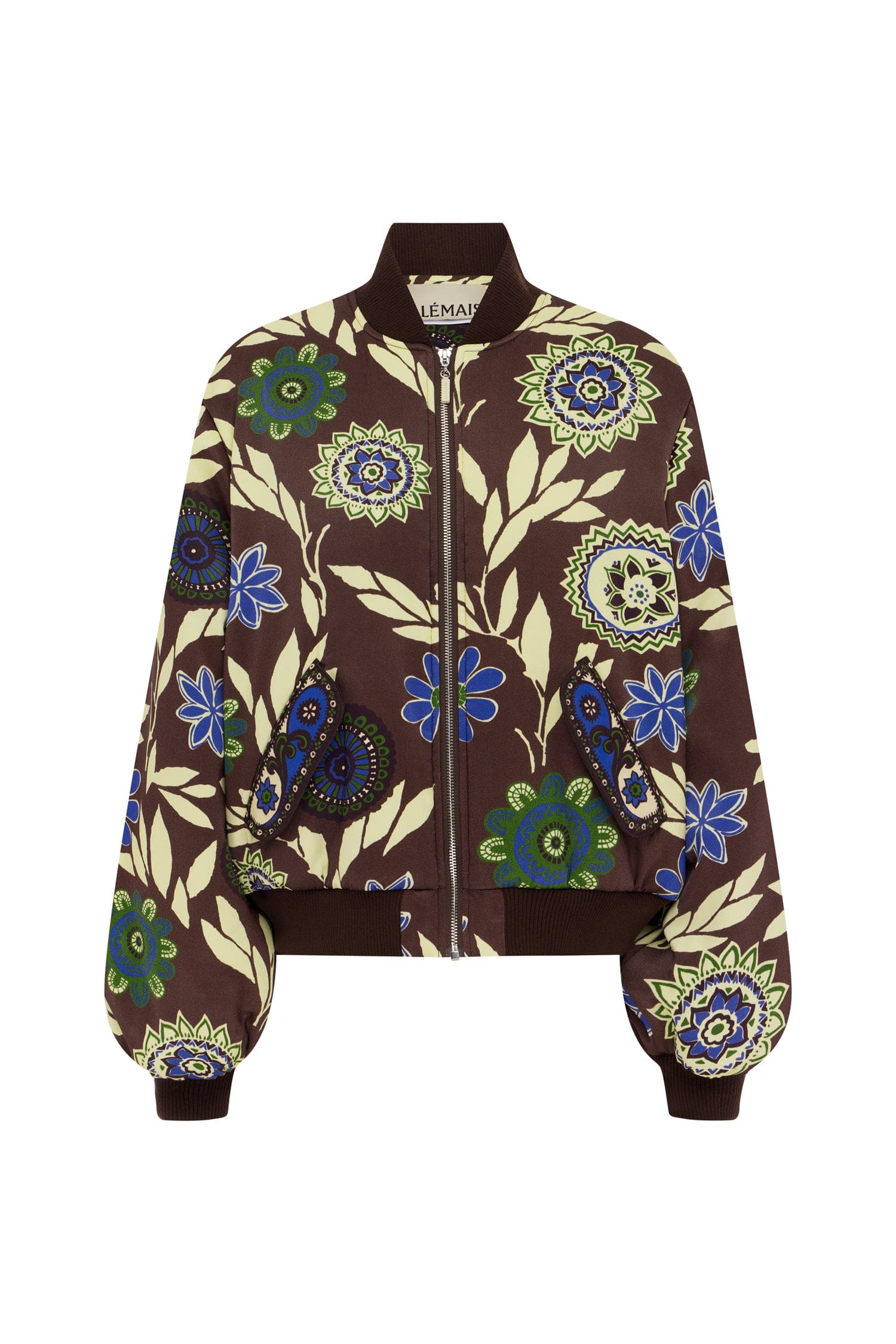 Alemais Jasper Bomber Jacket  Sustainable Jackets with Alemais print -  Luxury Handbags Australian Designer