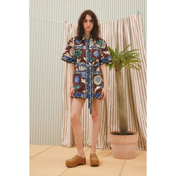 Alemais Jasper Mini Dress  Sustainable Dresses with Alemais print -  Luxury Handbags Australian Designer