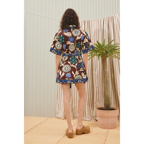 Alemais Jasper Mini Dress  Sustainable Dresses with Alemais print -  Luxury Handbags Australian Designer