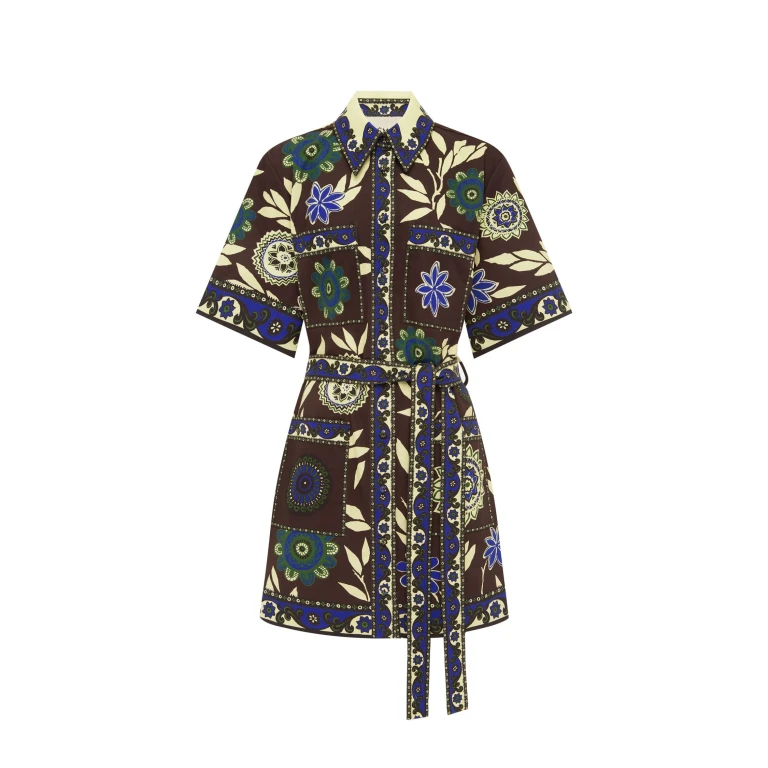 Alemais Jasper Mini Dress  Sustainable Dresses with Alemais print -  Luxury Handbags Australian Designer
