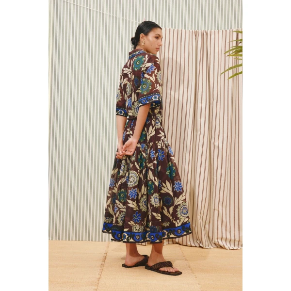 Alemais Jasper Shirtdress  Sustainable Dresses with Alemais print -  Luxury Handbags Australian Designer