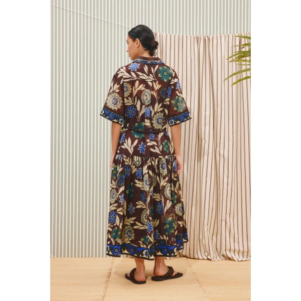 Alemais Jasper Shirtdress  Sustainable Dresses with Alemais print -  Luxury Handbags Australian Designer
