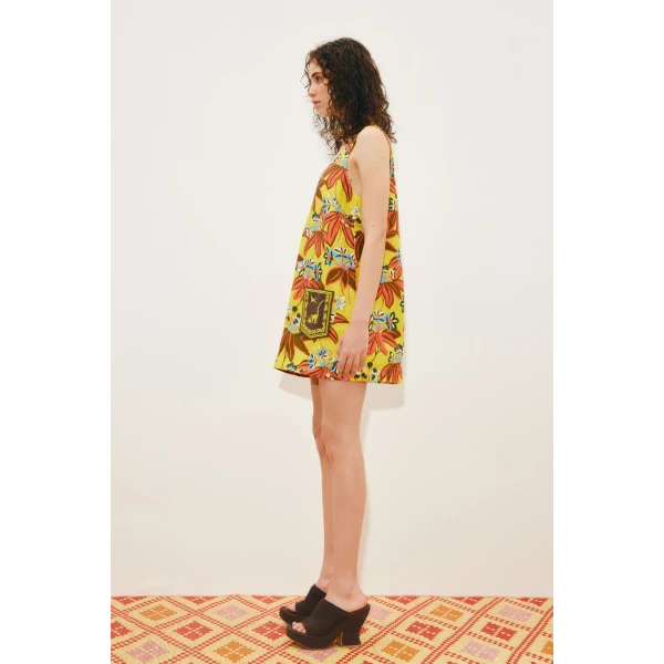 Alemais Leo Embroidered Mini Dress  Sustainable Dresses with Alemais print -  Luxury Handbags Australian Designer